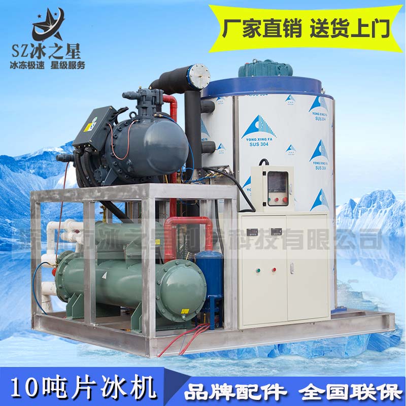 10噸大型工業(yè)片冰機